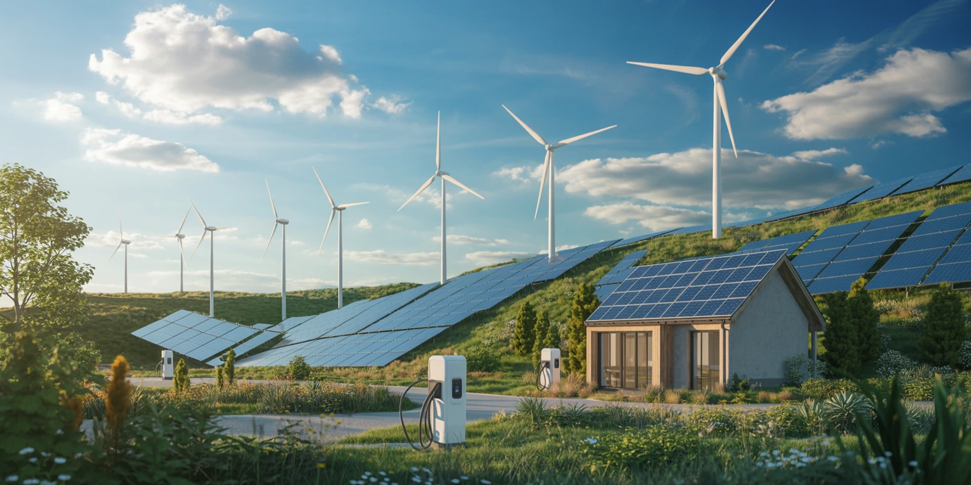 Fenntartható energia - napelem és szélenergia